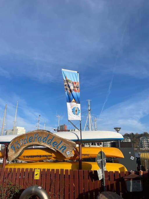 Moderne Lejlighed Ved Flensborg Havn Kültér fotó